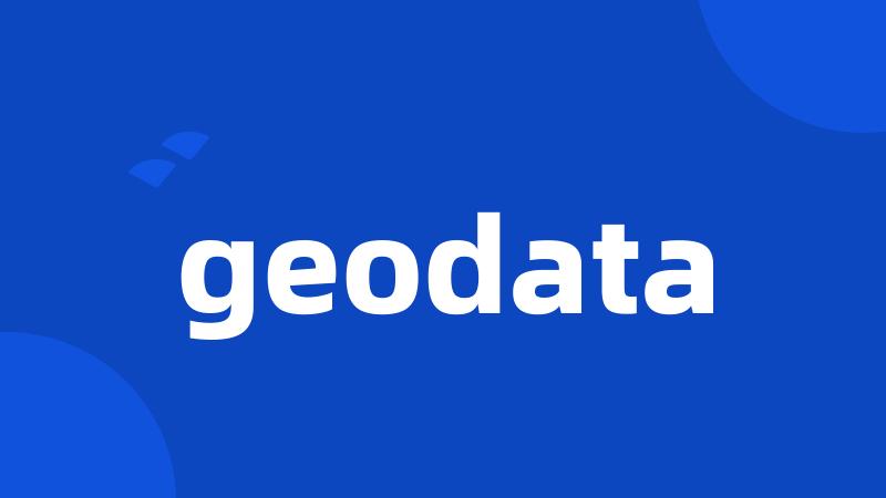 geodata