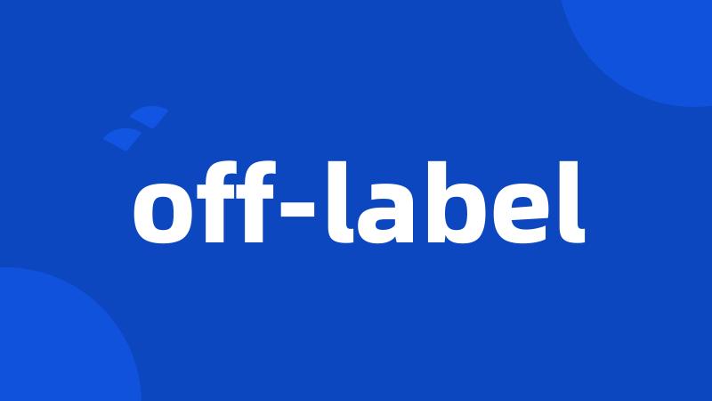 off-label