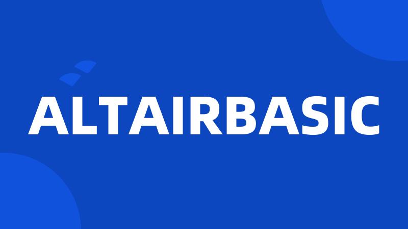 ALTAIRBASIC