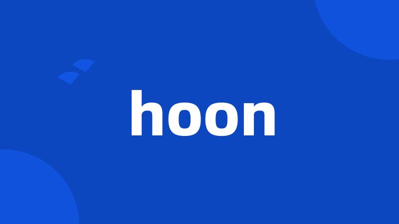 hoon