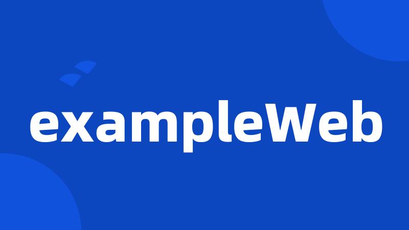 exampleWeb