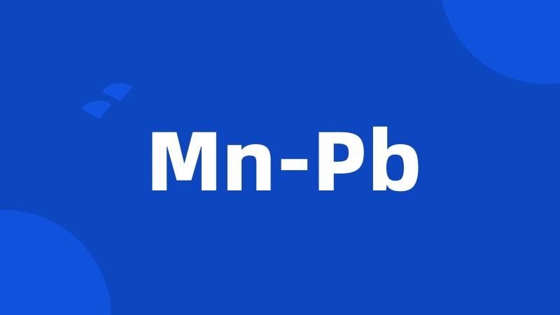 Mn-Pb