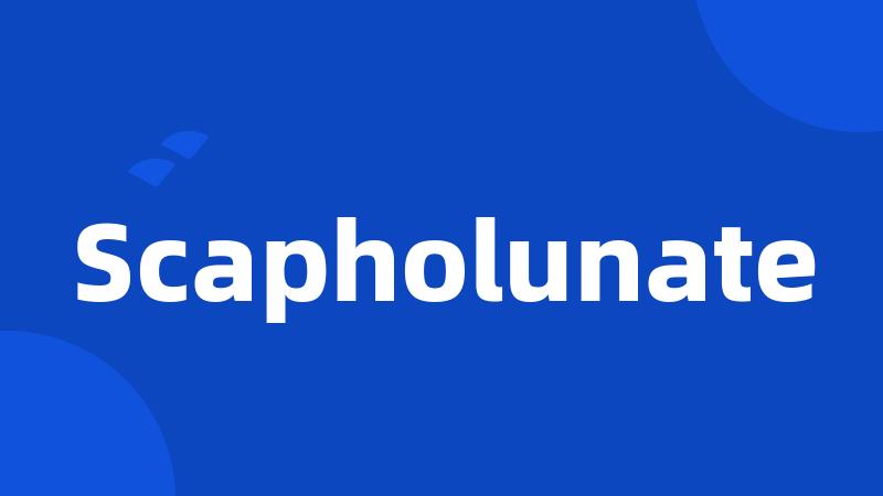 Scapholunate