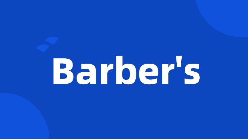 Barber's