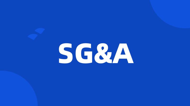 SG&A