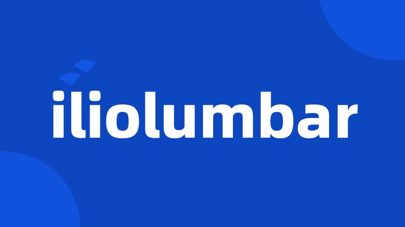 iliolumbar