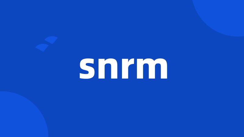 snrm