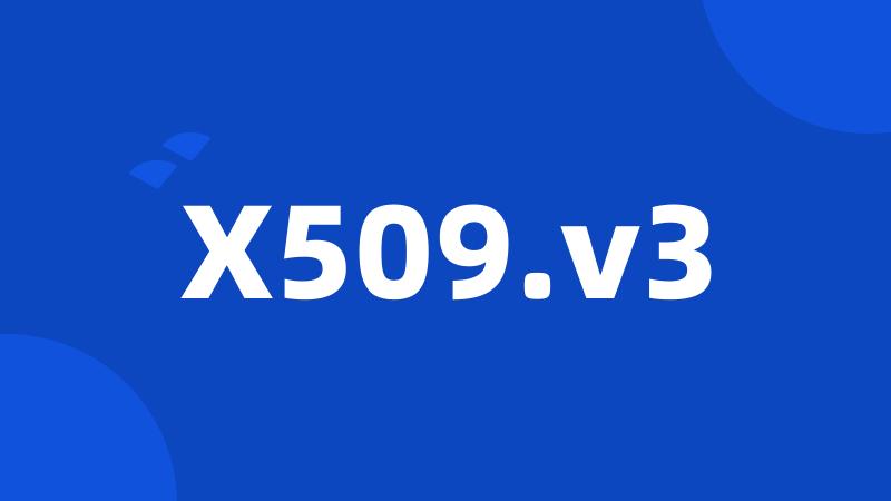 X509.v3