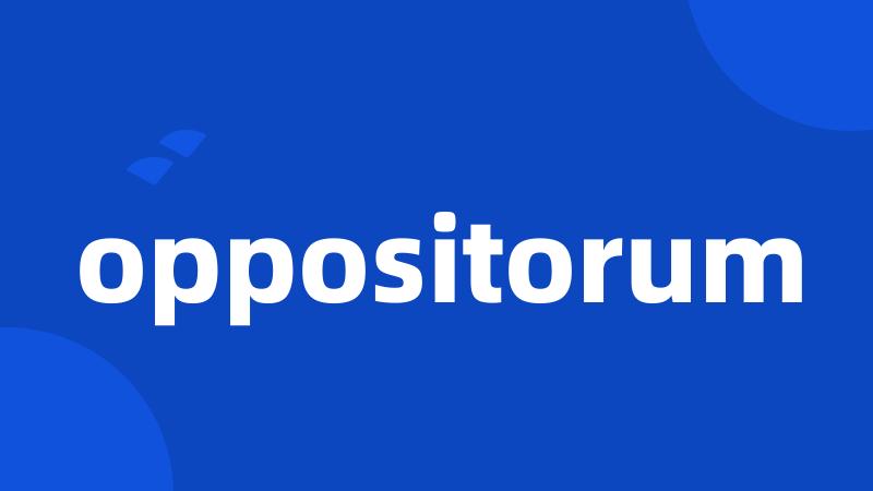 oppositorum