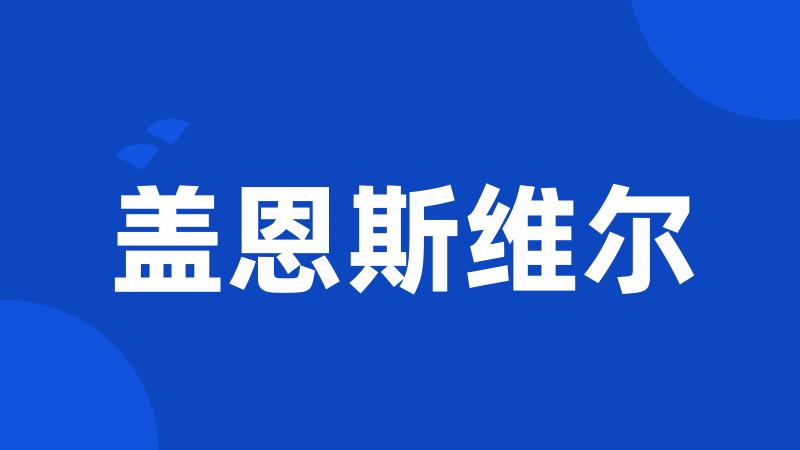 盖恩斯维尔