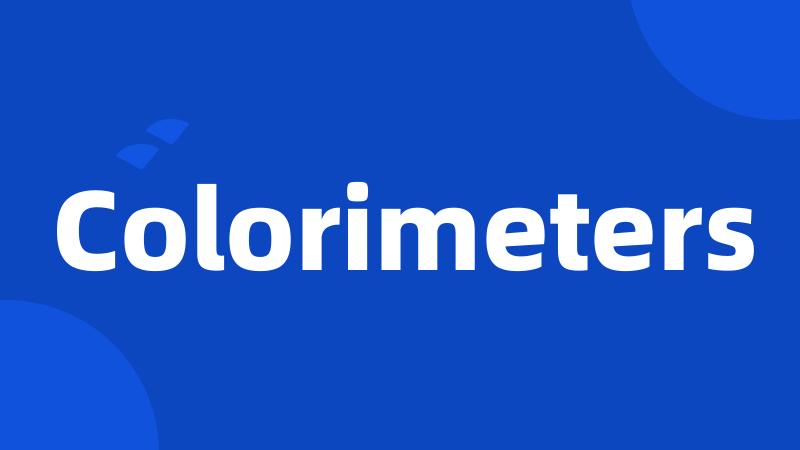 Colorimeters