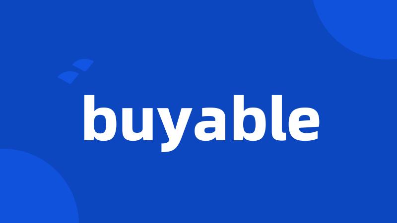 buyable