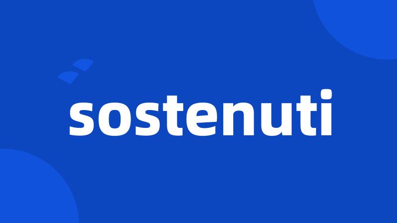 sostenuti