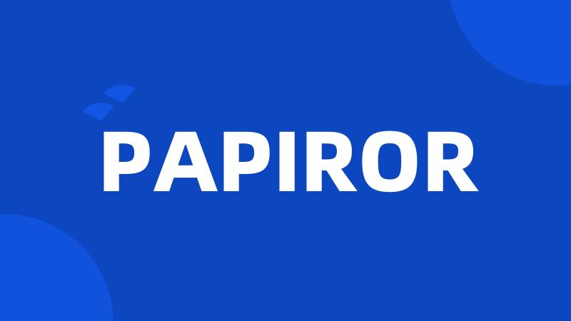 PAPIROR