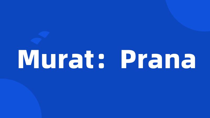 Murat：Prana