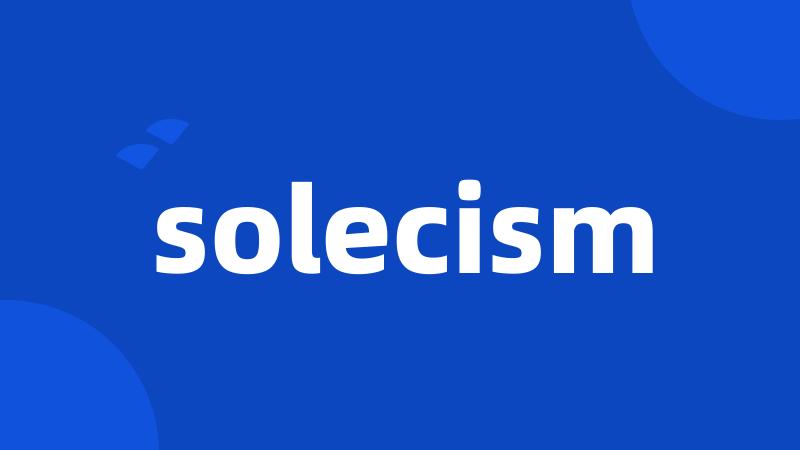 solecism