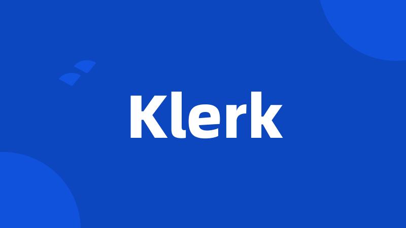 Klerk