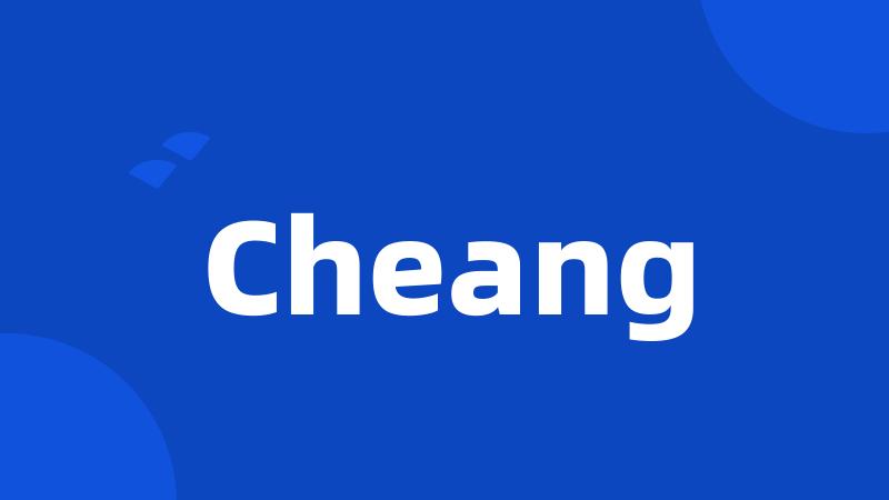 Cheang