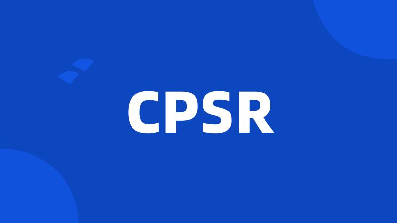 CPSR