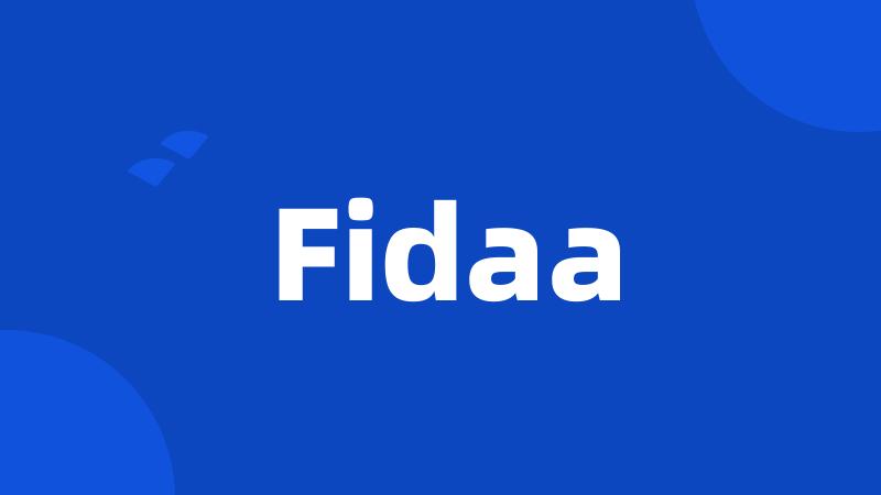 Fidaa