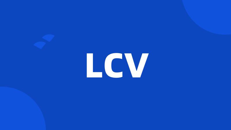 LCV