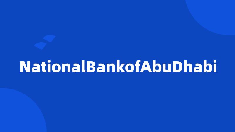 NationalBankofAbuDhabi