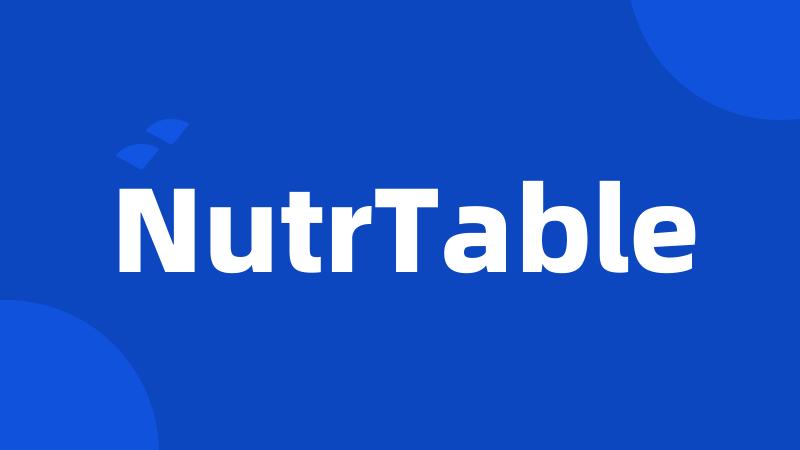 NutrTable