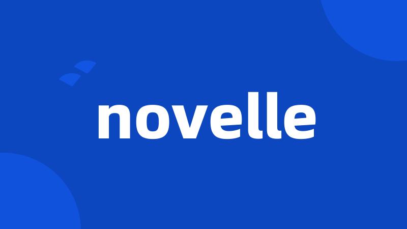 novelle