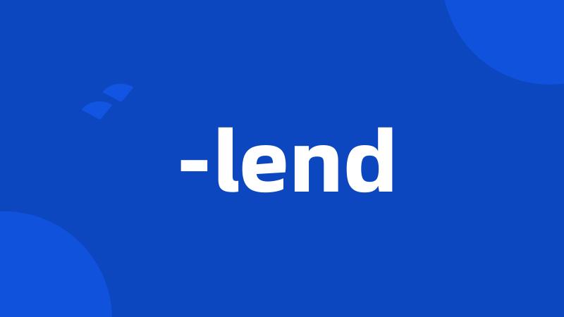 -lend