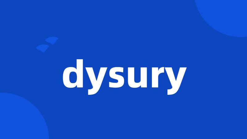 dysury