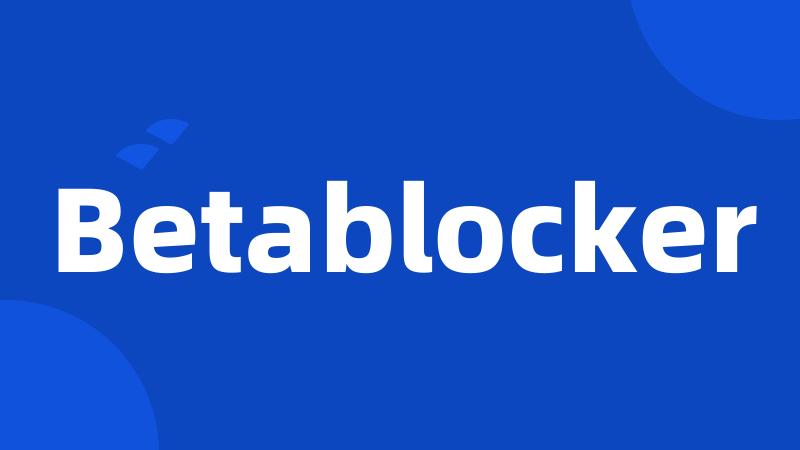 Betablocker