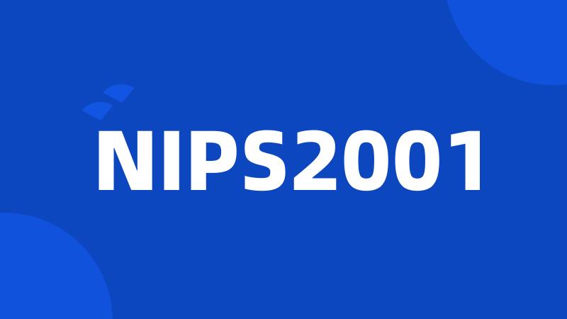 NIPS2001