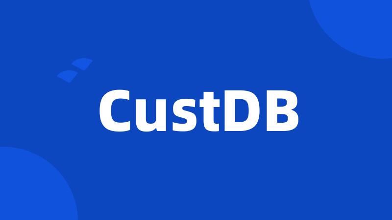 CustDB