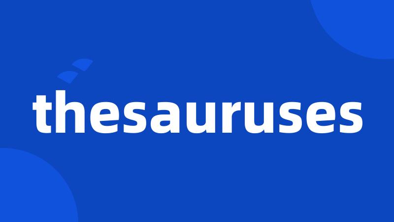 thesauruses