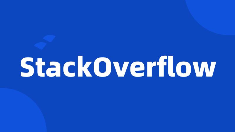 StackOverflow