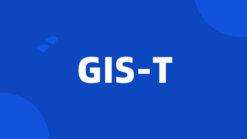 GIS-T