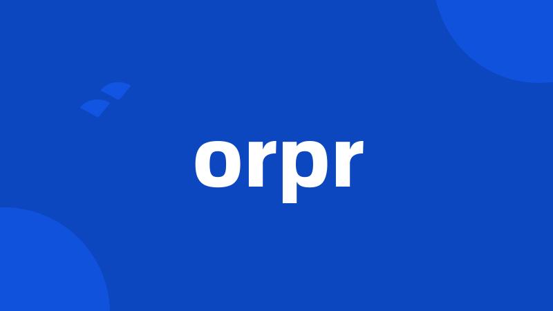 orpr