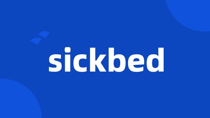 sickbed