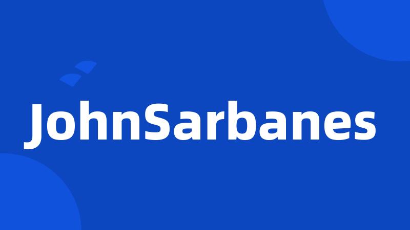 JohnSarbanes