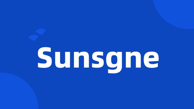 Sunsgne