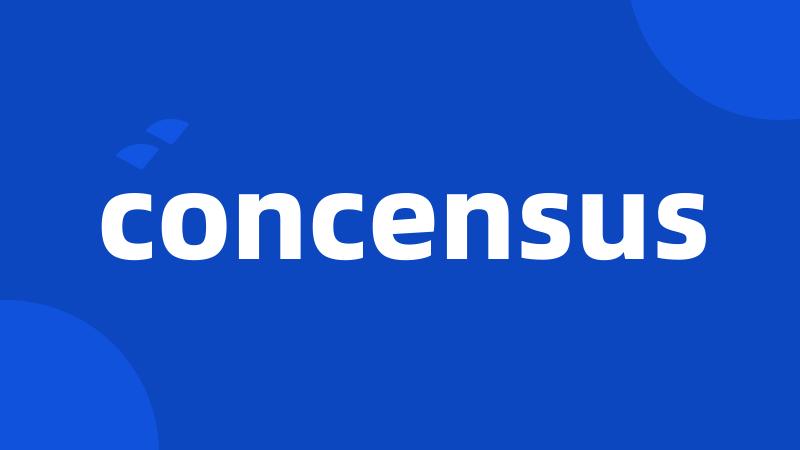 concensus