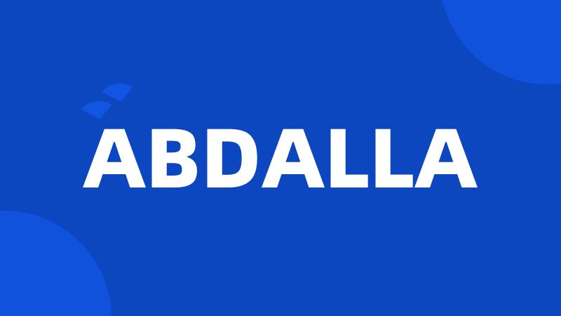 ABDALLA