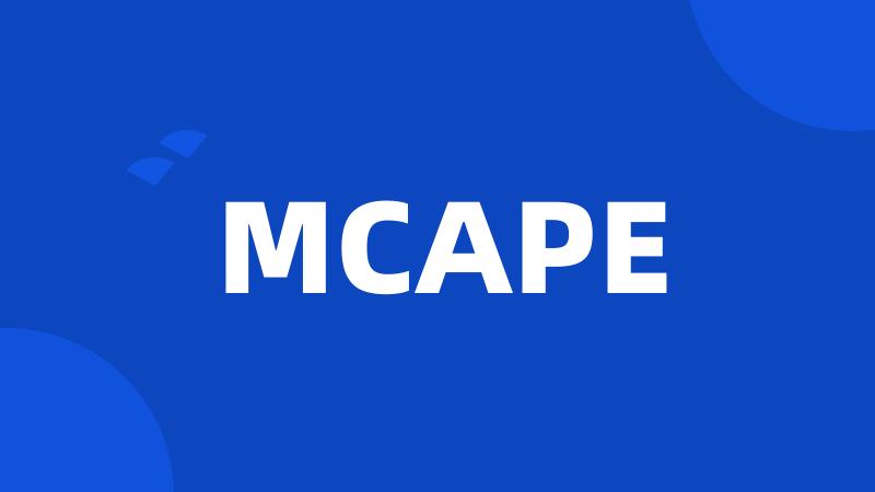 MCAPE