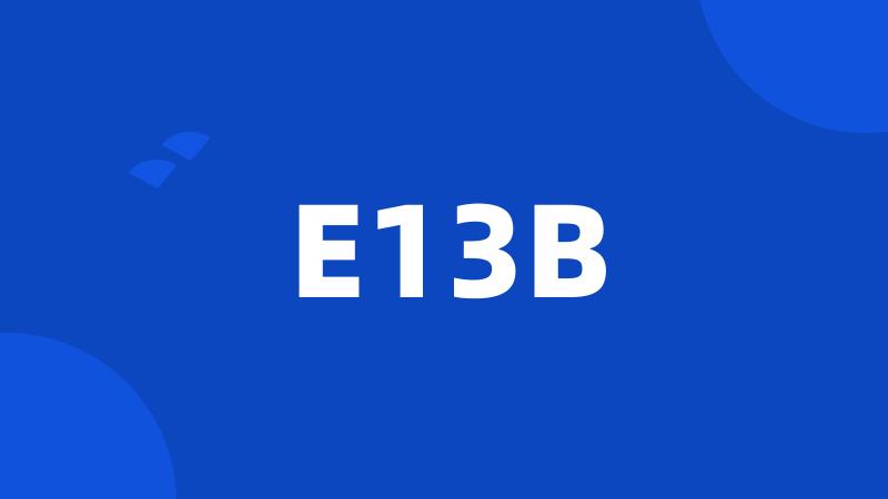 E13B