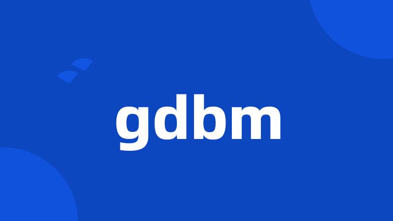 gdbm