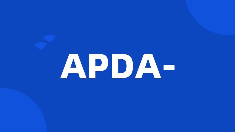 APDA-