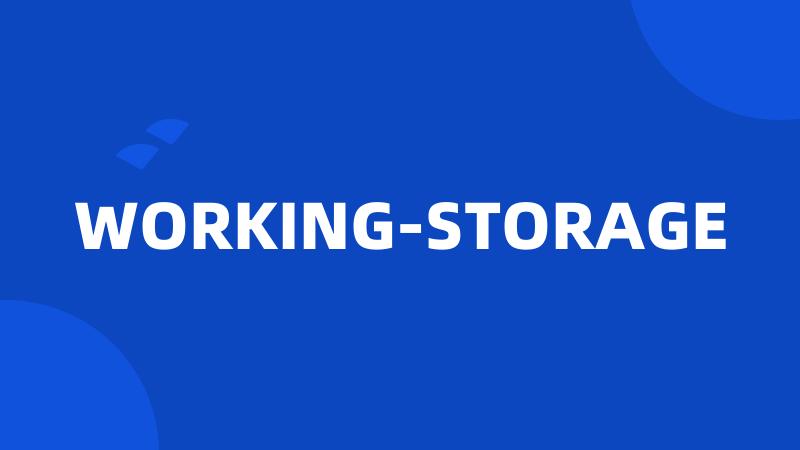 WORKING-STORAGE