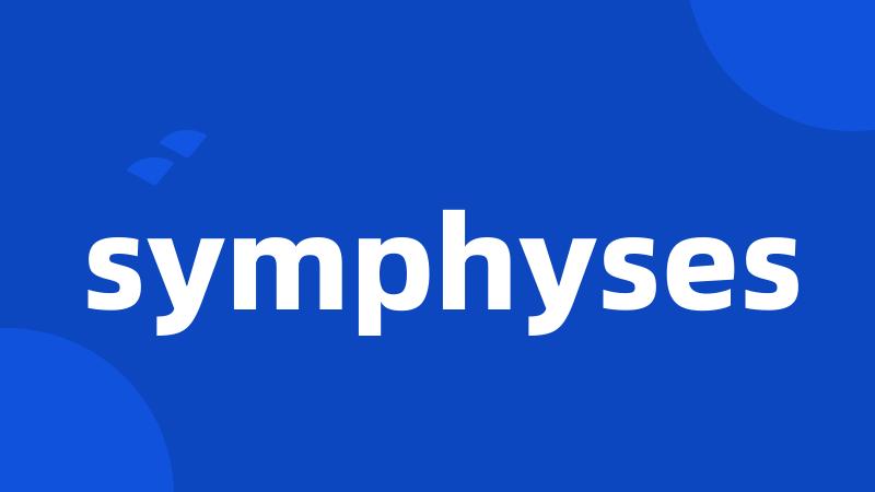 symphyses