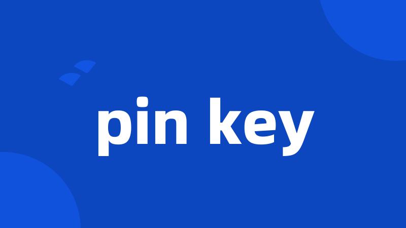 pin key