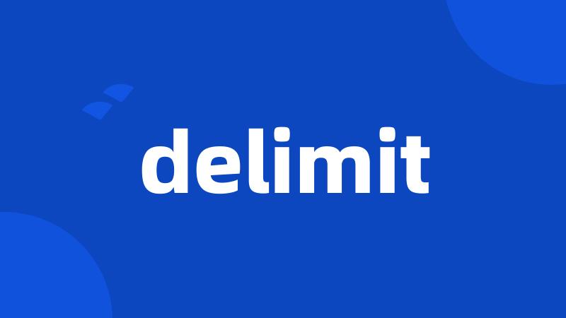 delimit